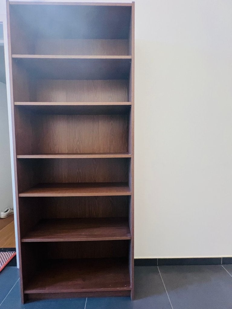 Bibliothèque Billy Ikea brun foncé, 25 à 50 cm, Brun foncé, Avec tablette(s), Enlèvement