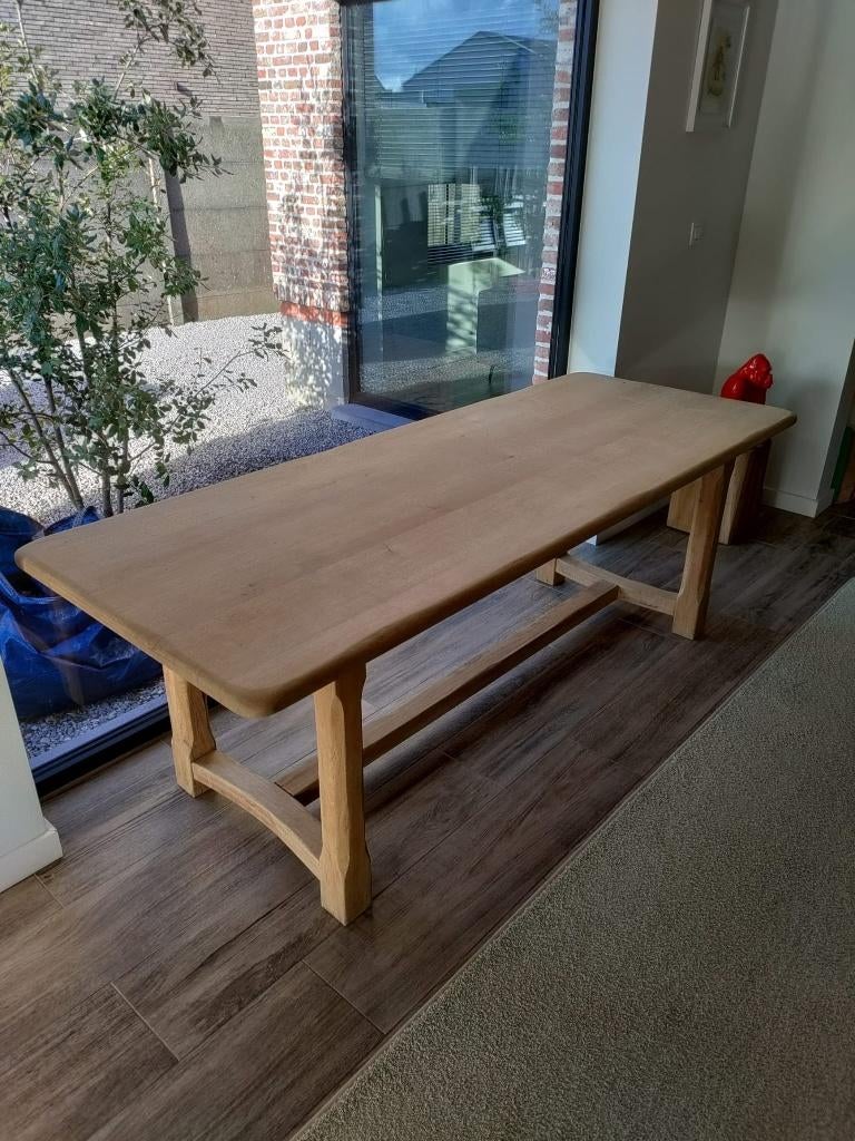 Table rustique en chêne massif, Maison & Meubles, Tables | Tables à manger, Enlèvement, Chêne