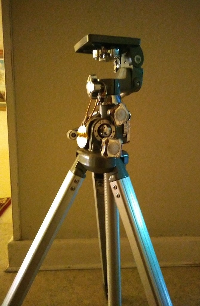 Stevig vintage camerastatief Velbon Deluxe, 150 à 175 cm, Velbon, Comme neuf, Enlèvement