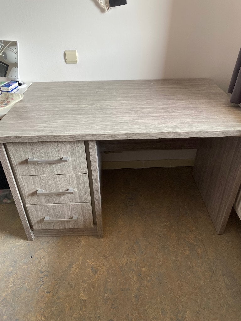 Bureau, Ophalen, Gebruikt, Hout, Schoolbureau