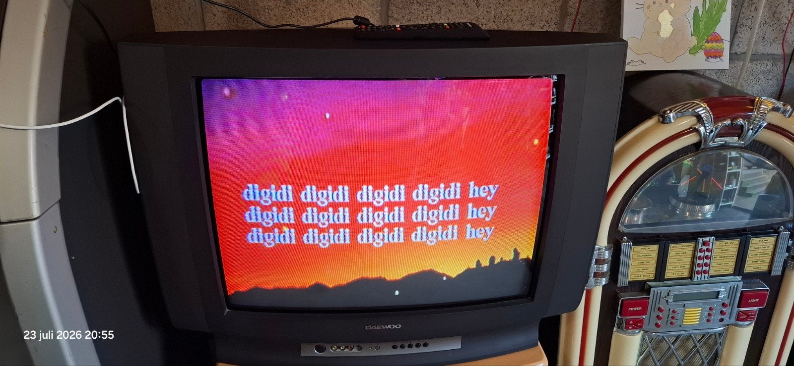 daewoo crt tv 70cm, Audio, Tv en Foto, Vintage Televisies, Ophalen, Daewoo