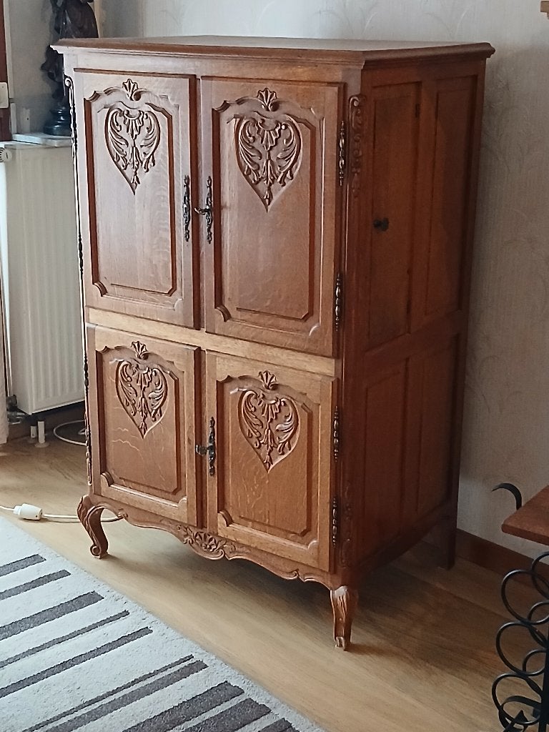 Meuble TV, Huis en Inrichting, Kasten |Televisiemeubels, Ophalen, Gebruikt, 100 tot 150 cm, Teakhout