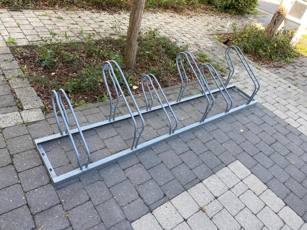 Stevig fietsrek in gegalvaniseerd staal - 6 plaatsen, Ophalen, Gebruikt