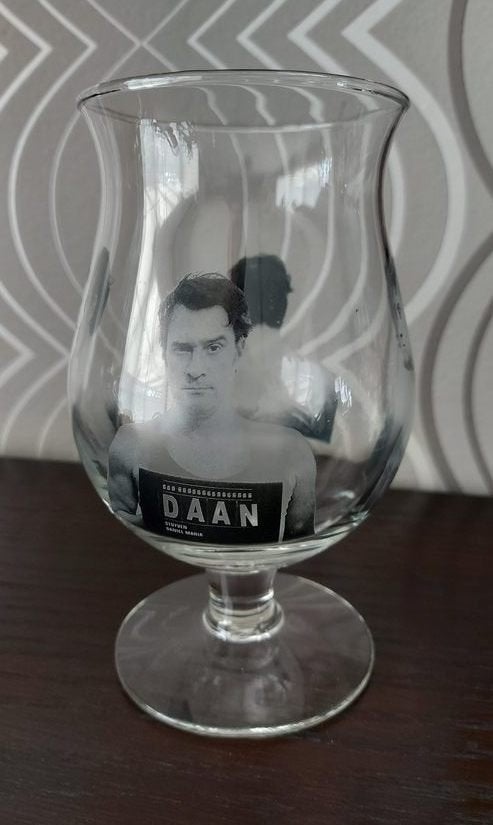 Duvel glas 'Daan', Ophalen of Verzenden, Bierglas