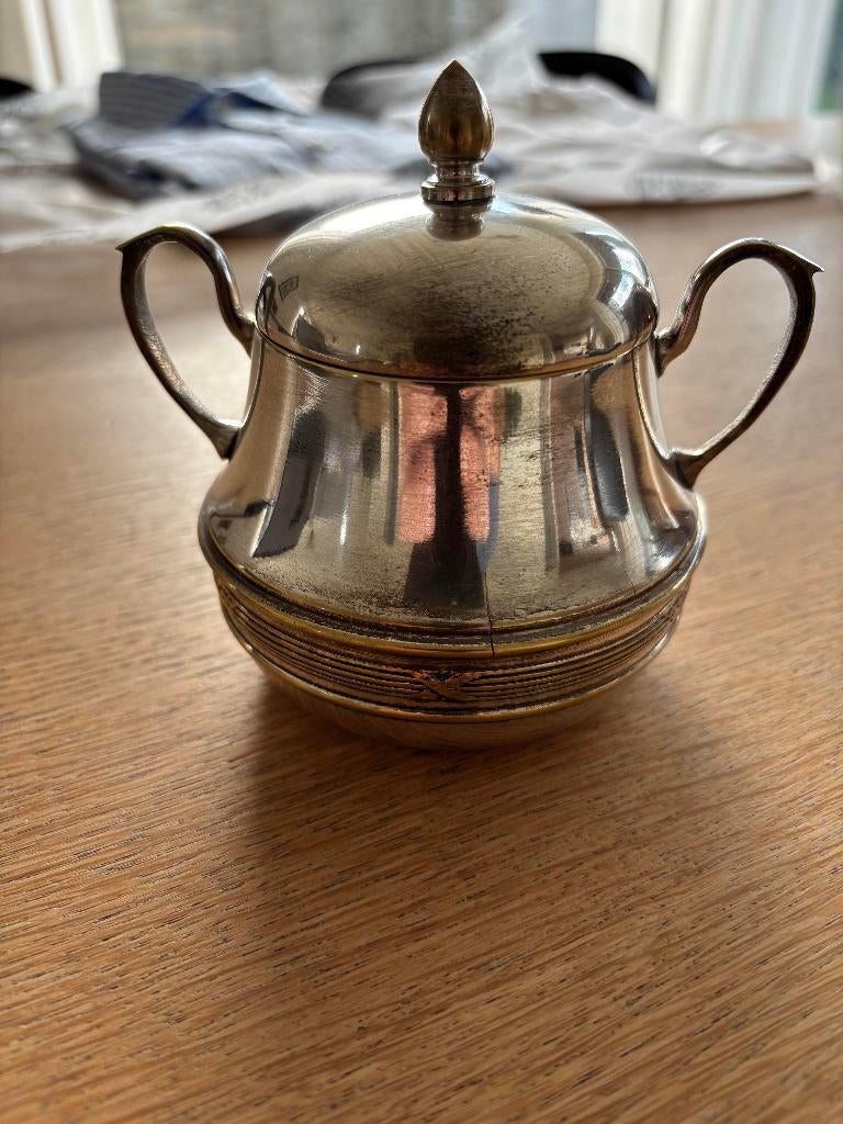 Verzilverd suikerpotje, Ophalen of Verzenden