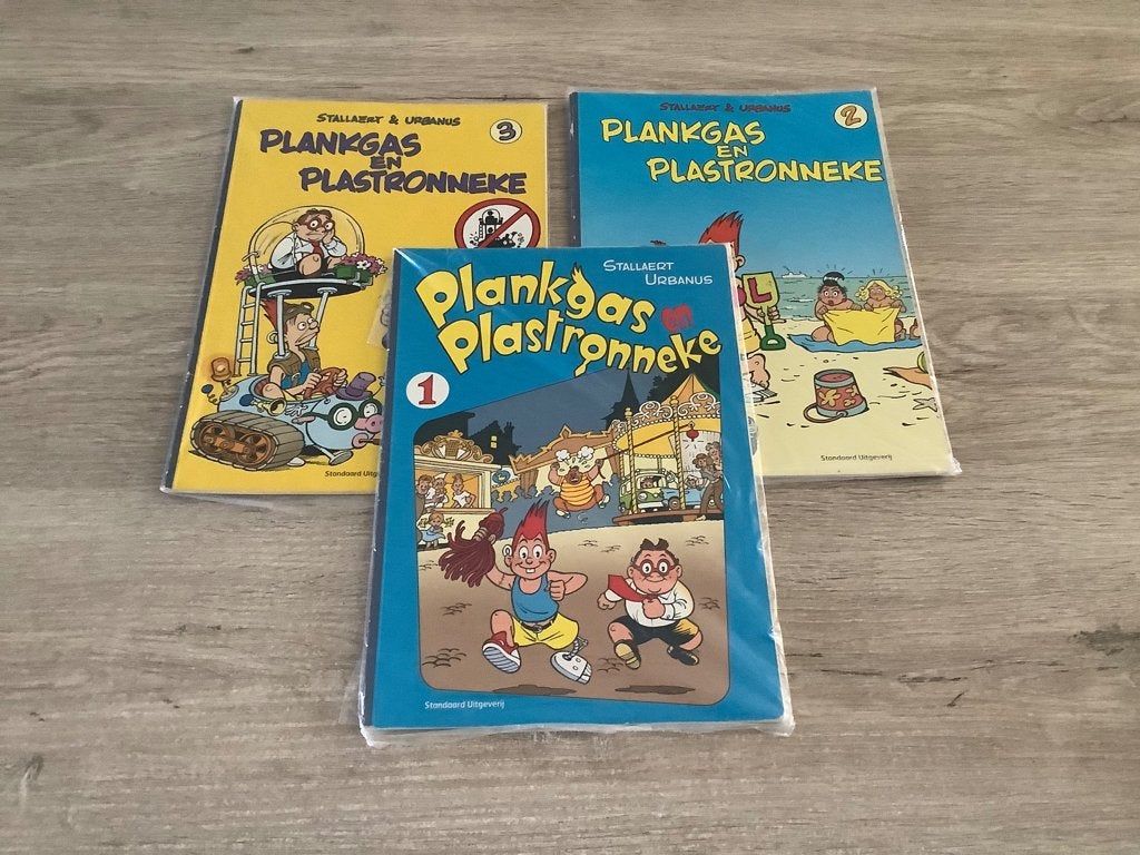 Plankgas en Plastronneke verschillende strips (2005-2007), Ophalen of Verzenden, Meerdere stripboeken, Gelezen, Urbanus en Stallaert