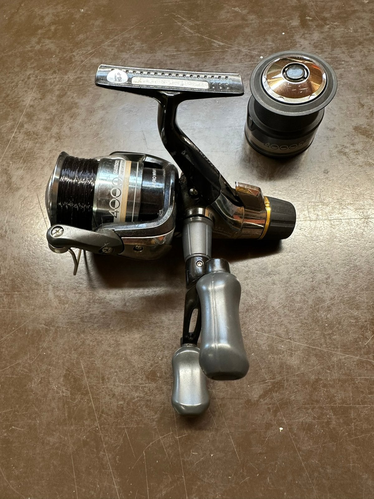 Shimano Super 4000GT-RC werpmolen te koop., Ophalen, Gebruikt, Molen