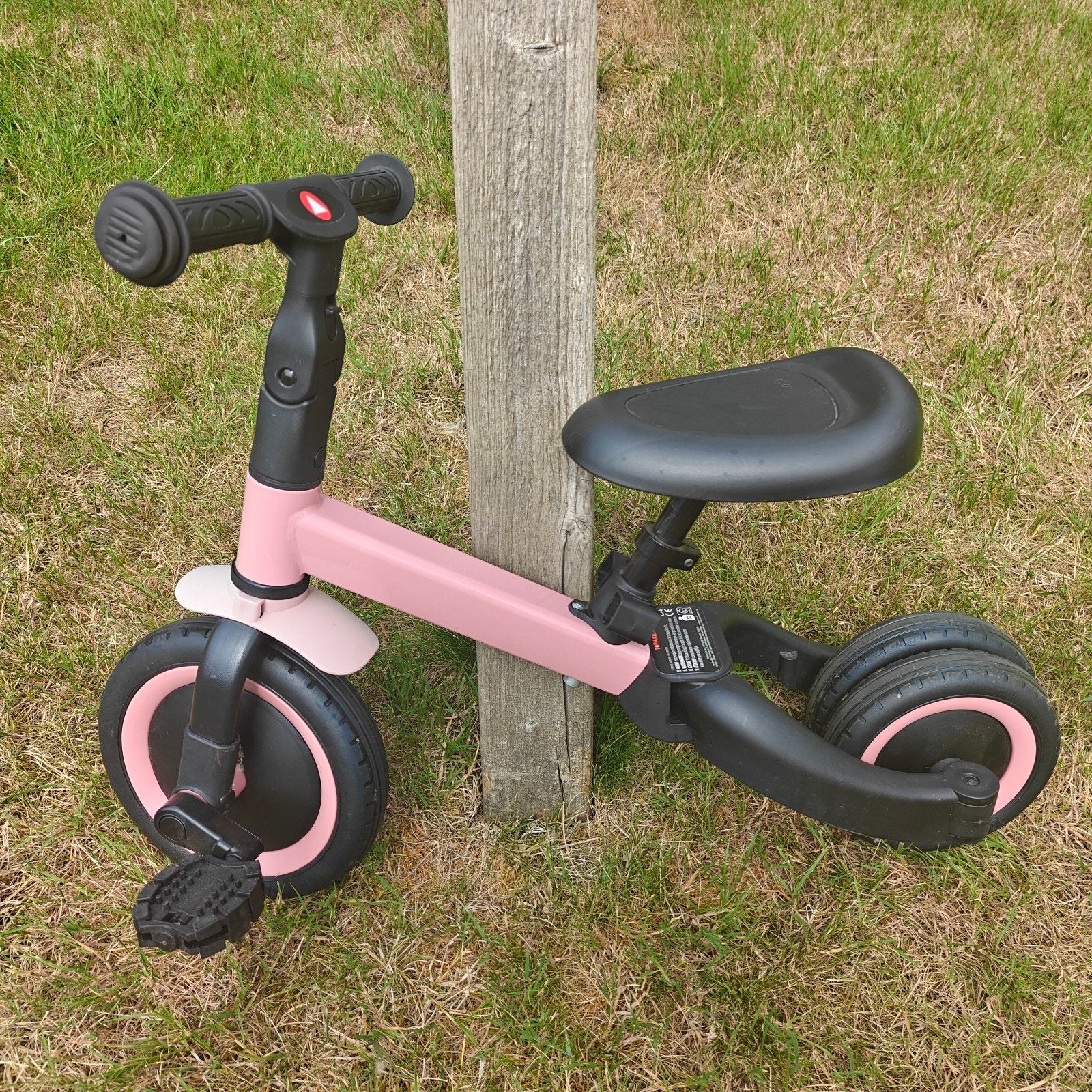 Topmark Loopfiets / driewieler 4 in 1. Roze, Ophalen