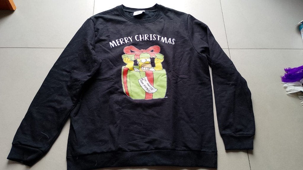 kersttrui The Simpsons XL, Ophalen of Verzenden, Zo goed als nieuw, Maat 56/58 (XL)
