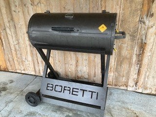 barbeque, Ophalen, Gebruikt, Boretti., Met accessoires