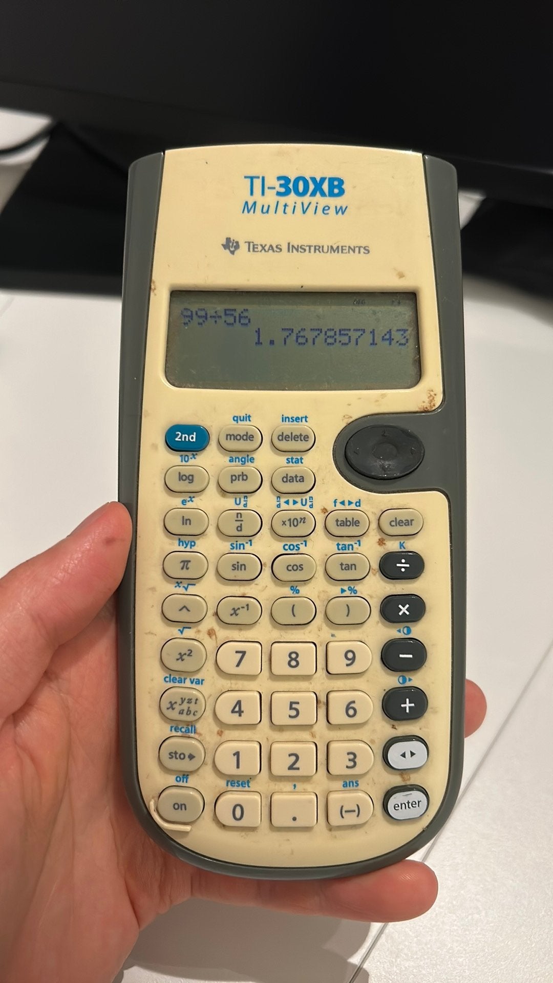 Rekentoestel ti-30xb geschikt tijdens exams, Enlèvement, Calculatrices graphique, Utilisé