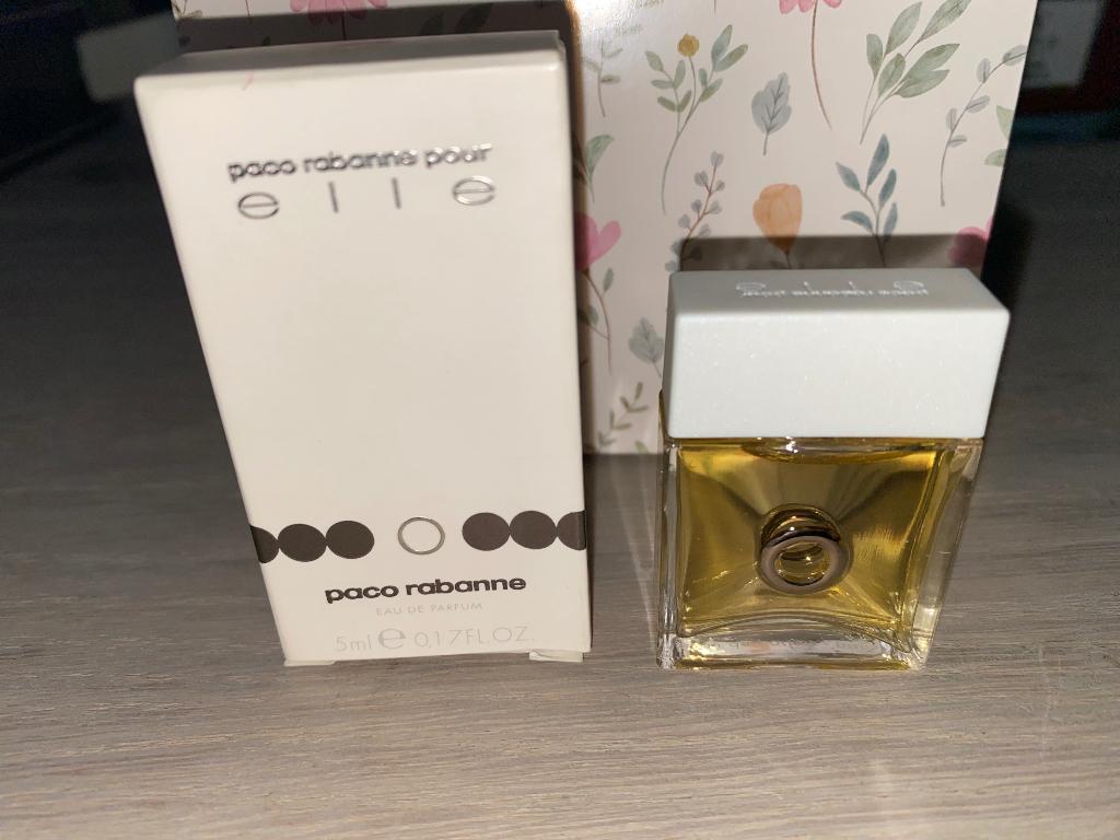 Parfum miniatuur Paco Rabanne Pour Elle, Ophalen of Verzenden, Zo goed als nieuw, Miniatuur, Gevuld