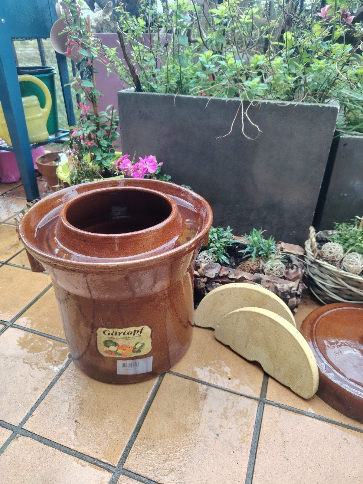 pot à choucroute ou lactofermentationÀ vendre : pot à choucr, Comme neuf, Enlèvement, Pierre/céramique, Autres types
