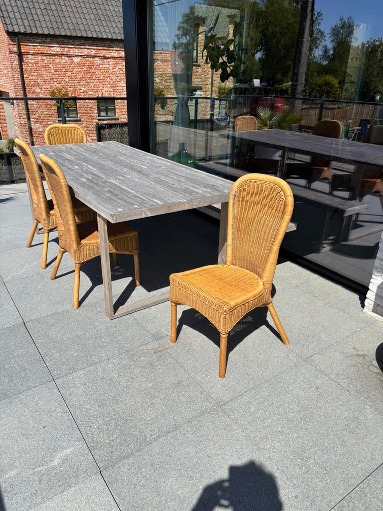 Rotan stoeltjes, Tuin en Terras, Ophalen, Zo goed als nieuw, Rotan