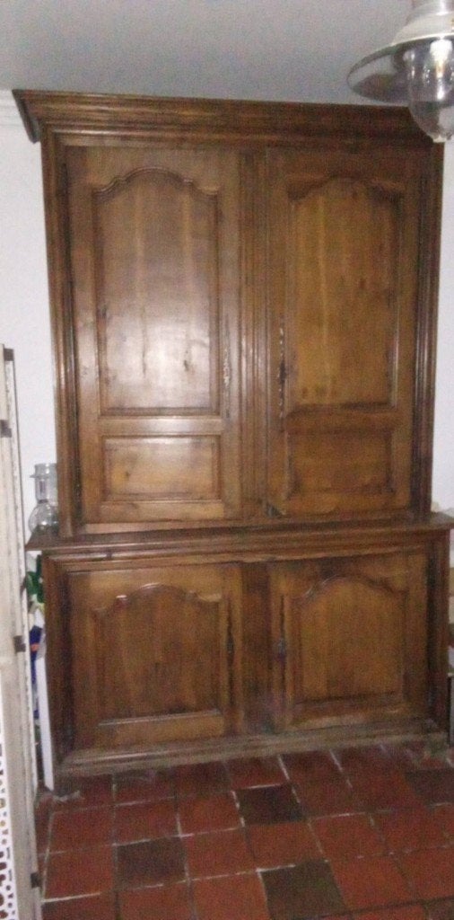Buffet Deux-Corps en Chêne Lorraine Louis XIV Certifié, Enlèvement
