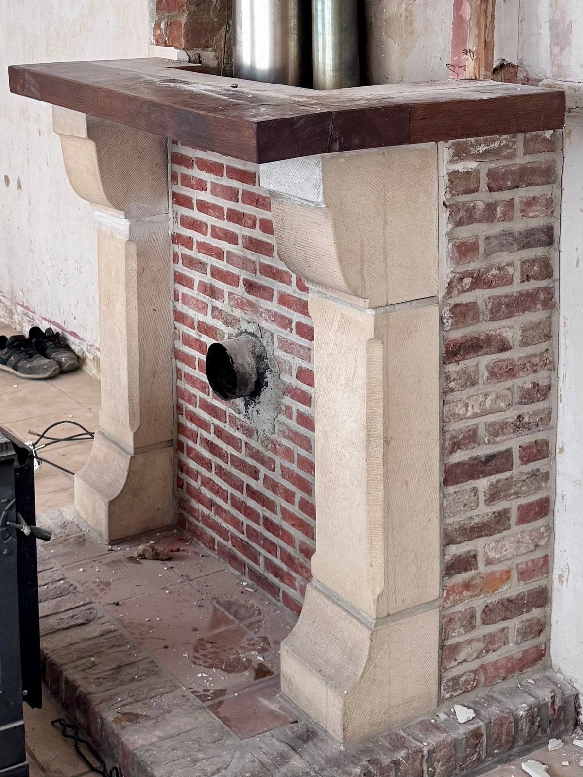 Schoorsteen mantel, Ophalen, Gebruikt