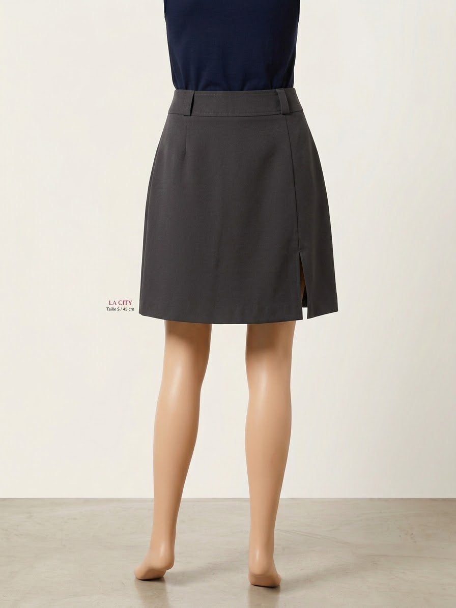 Jupe La City gris anthracite – Taille S Très bon état, Vêtements | Femmes, Gris, Enlèvement ou Envoi, Comme neuf, Au-dessus du genou