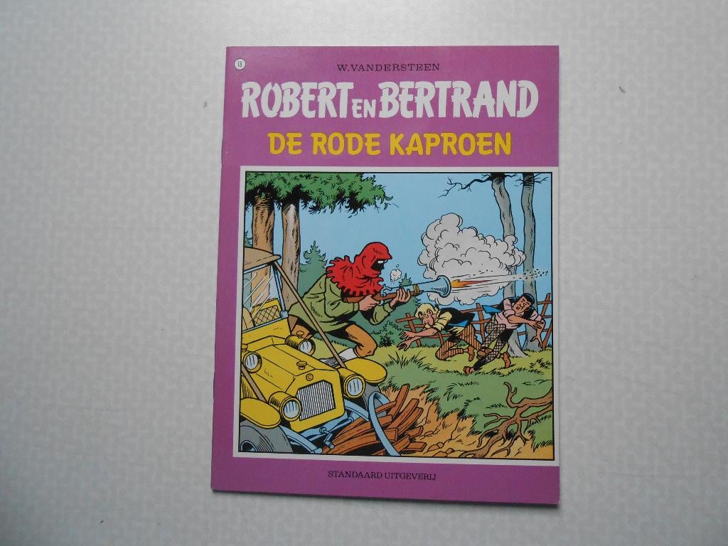 Robert en Bertrand 18 De Rode Kaproen 1977 ste druk., Willy Vandersteen, Eén stripboek, Nieuw, Ophalen of Verzenden