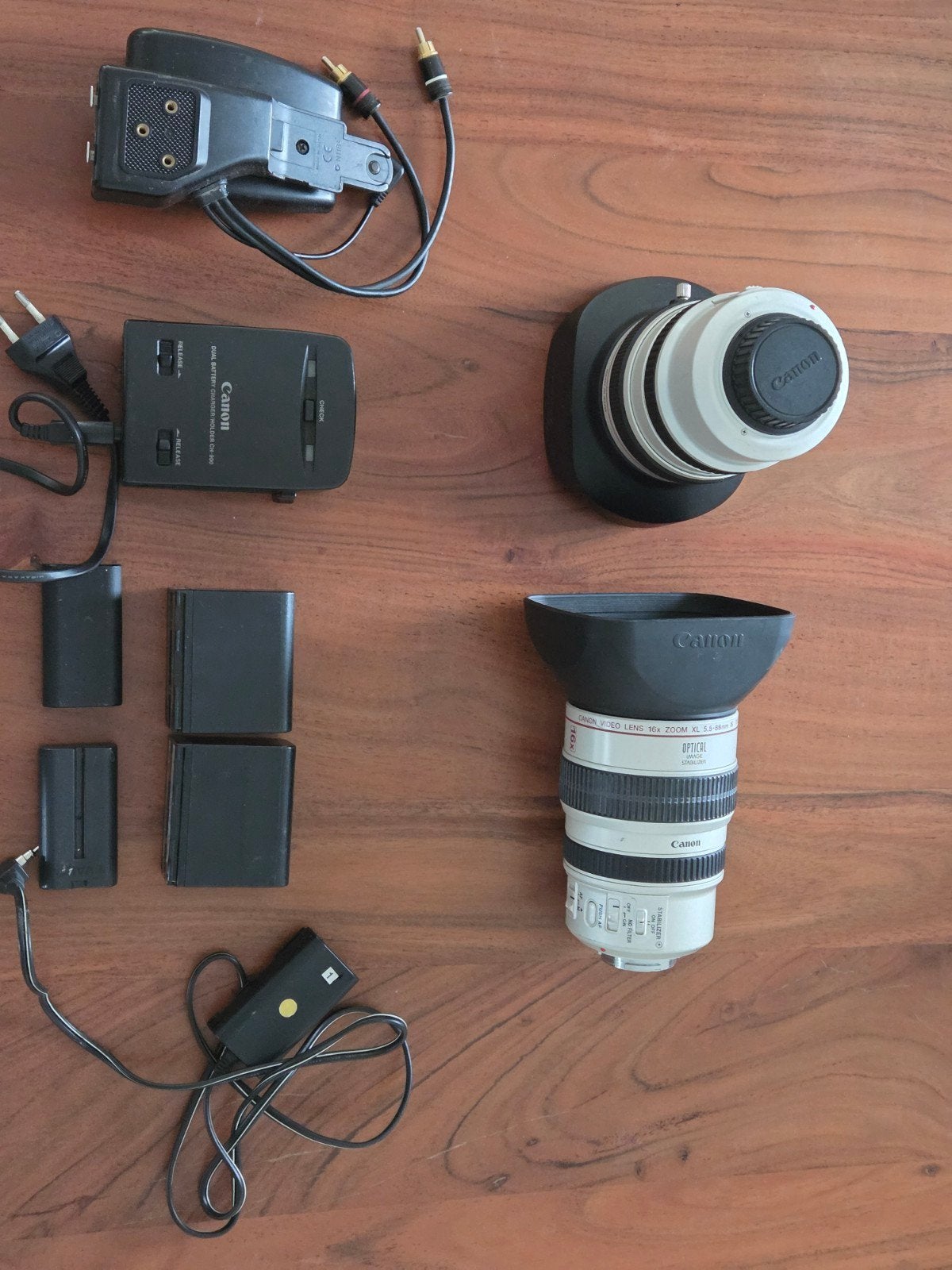 2x Objectifs Canon XL1 + accessoires, Audio, Tv en Foto, Ophalen of Verzenden, Overige soorten, Camera