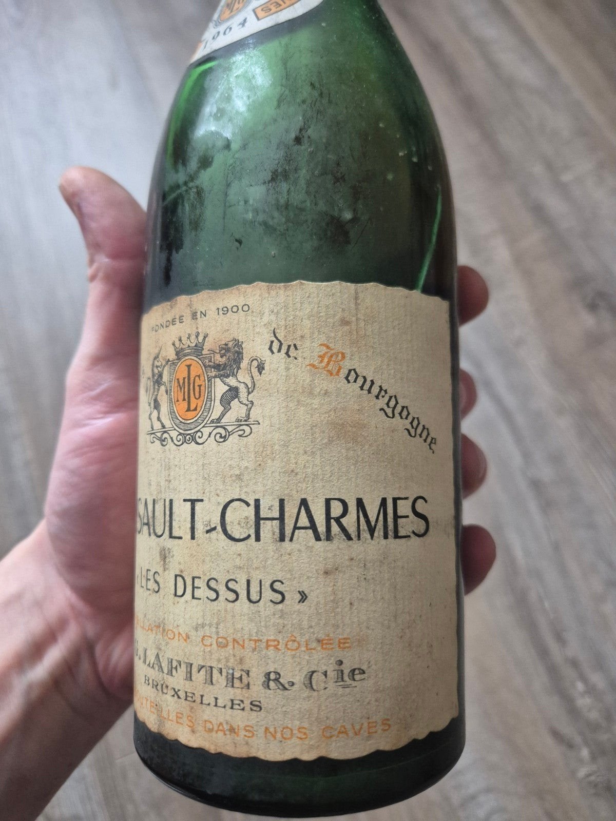 VIN Meursault‑Charmes “Les Dessus” – millésime 1964, Enlèvement ou Envoi
