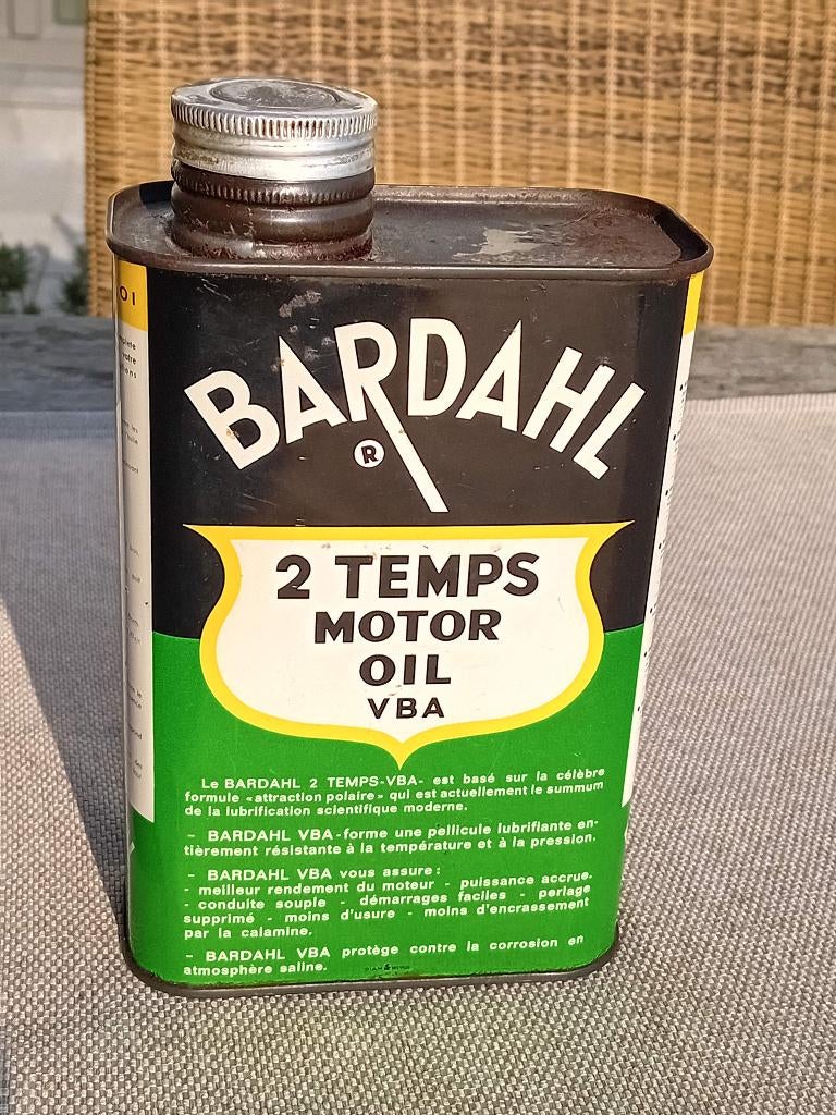 Bidon d'huile vintage BARDAHL pour moteur 2 temps, Enlèvement ou Envoi, Comme neuf