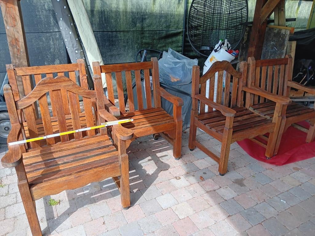 5 Zware tuinstoelen, Tuin en Terras, Ophalen