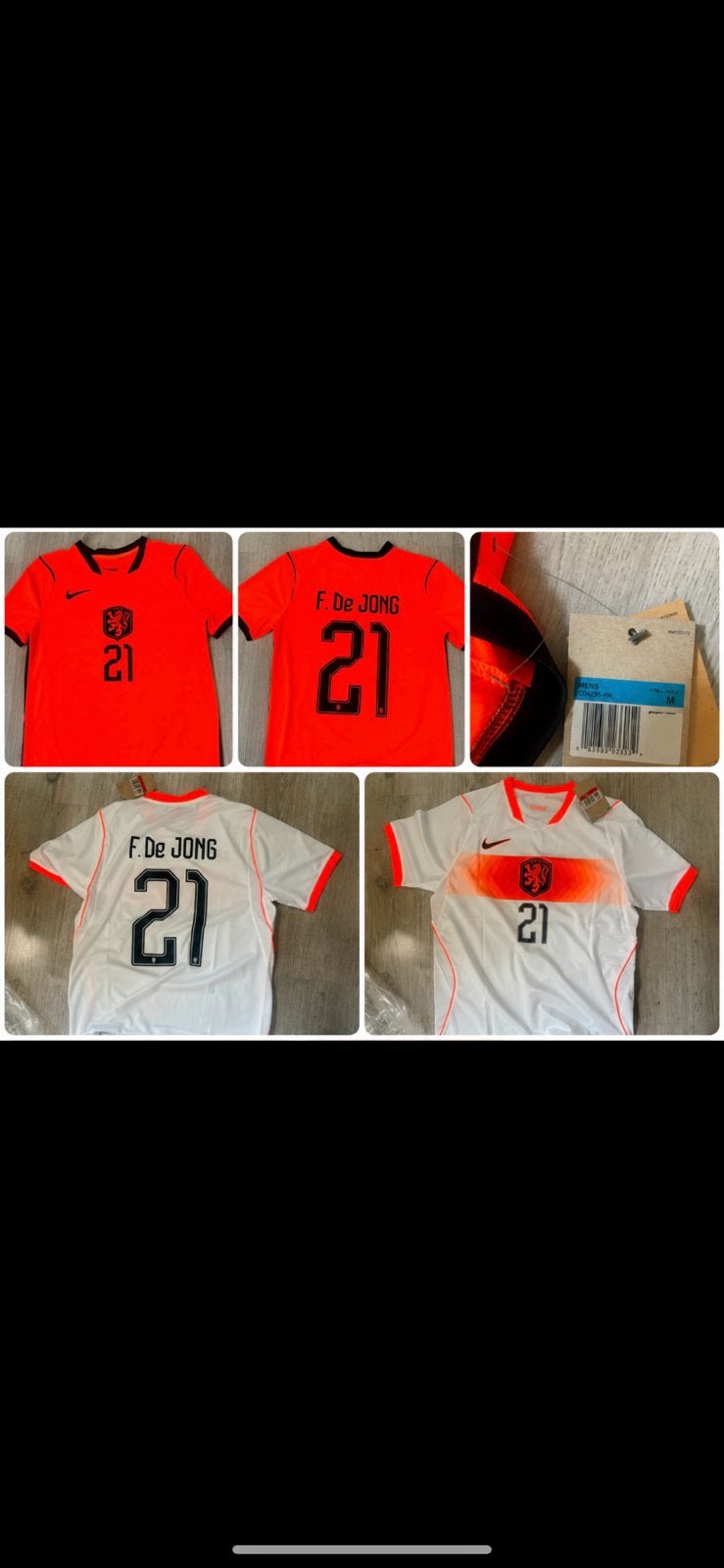 Nederlands Elftal Shirts: Virgil van Dijk & Frenkie de Jong, Enlèvement ou Envoi, Neuf, Maillot