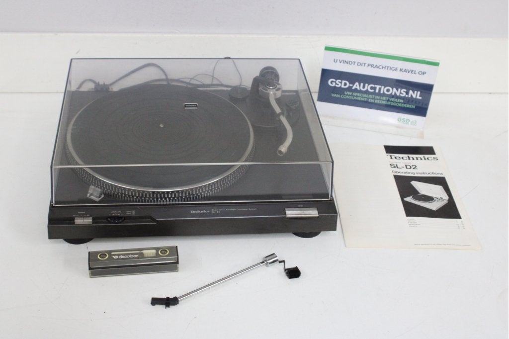 Technics SL-D2 platenspeler met handleiding, Audio, Tv en Foto, Platenspelers, Niet ingevuld, Niet ingevuld, Niet ingevuld