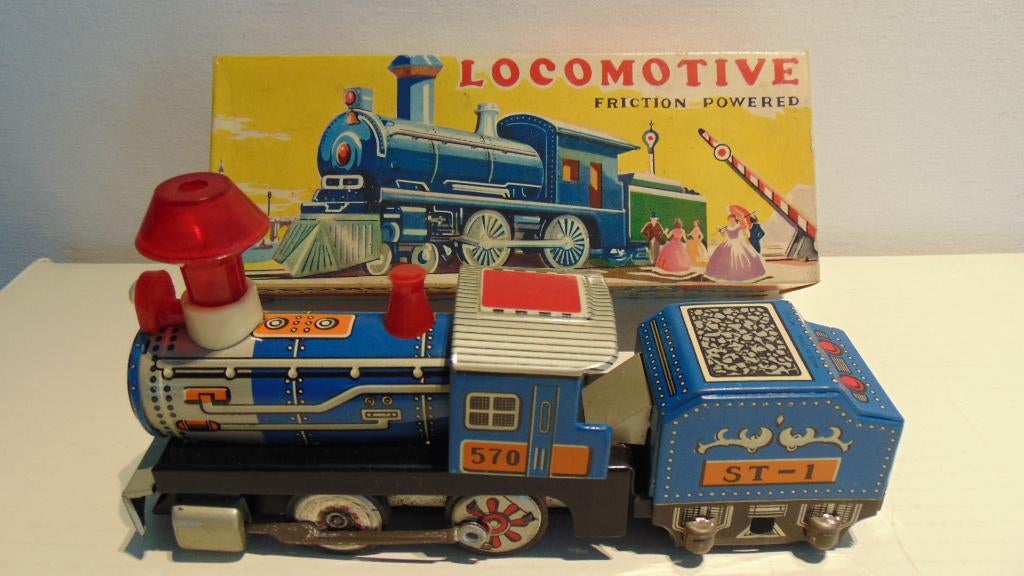 Tin à locomotives + Tender MF 712 - années 50, Enlèvement ou Envoi, Comme neuf, Train, Autres types