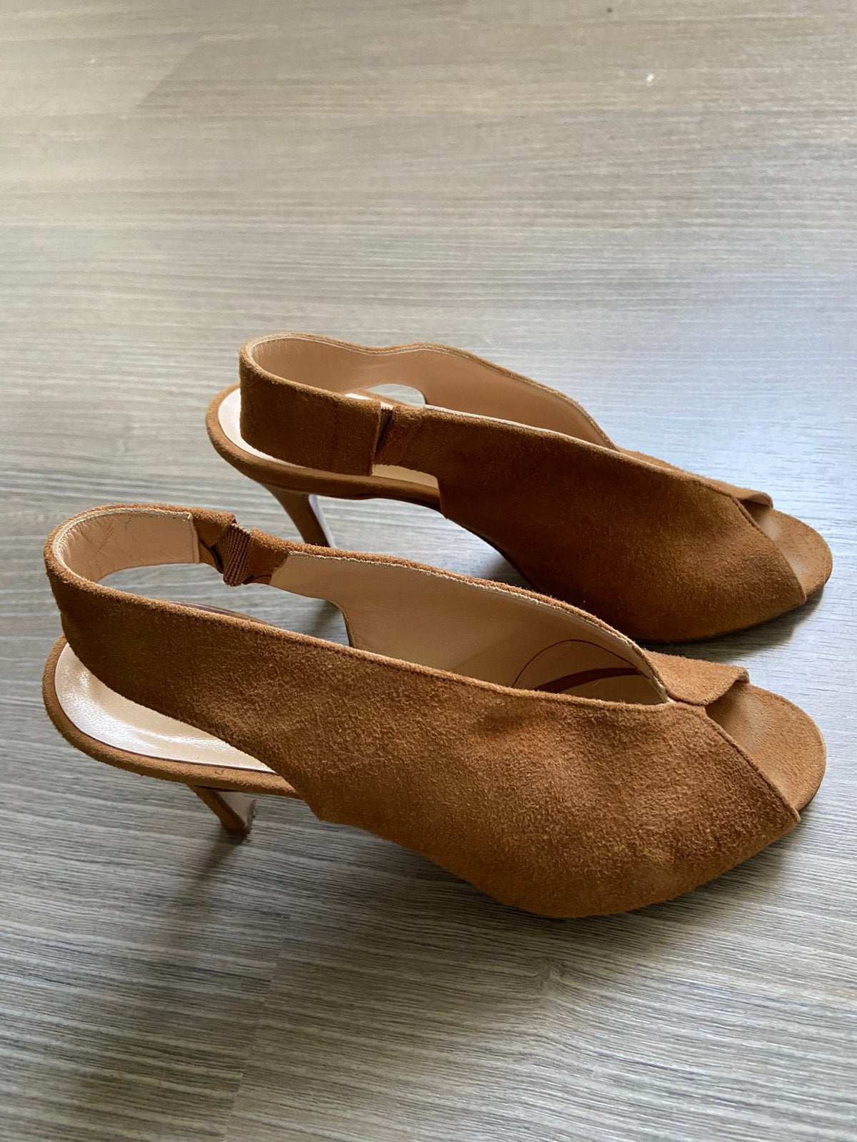 March 23 damesschoen met hak, camelkleur, maat 38, gedragen, Ophalen, Schoenen met lage hakken, Overige kleuren, Gedragen