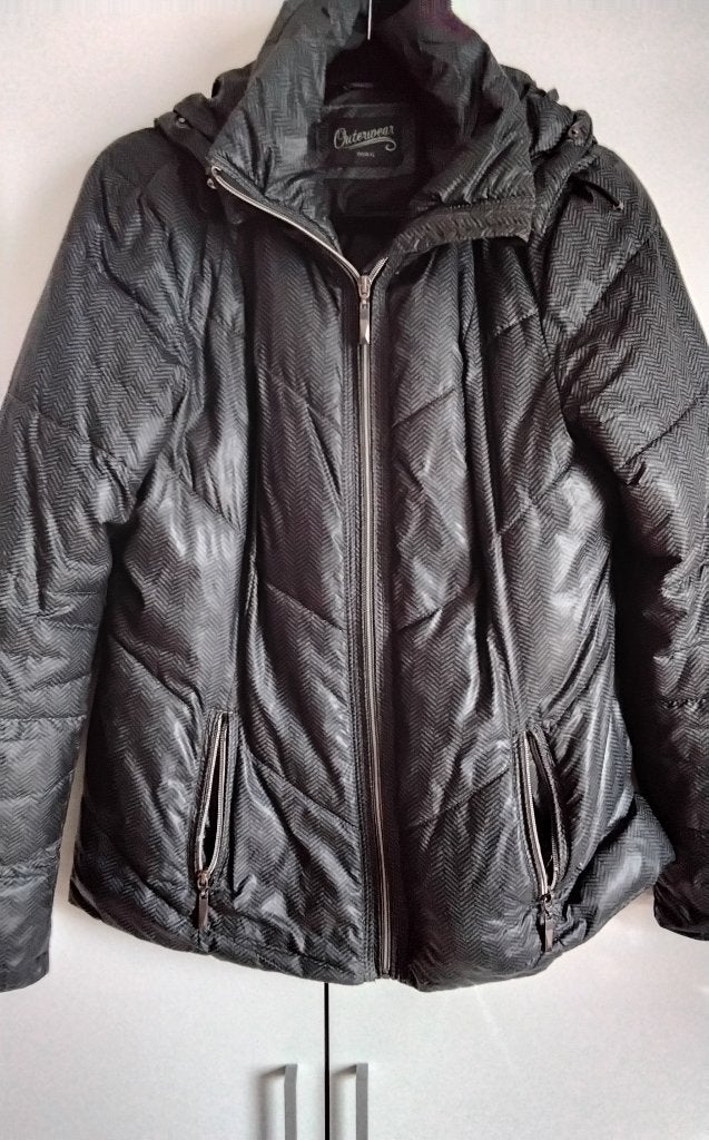 winterjas, Ophalen, Zo goed als nieuw, Maat 38/40 (M), Zwart