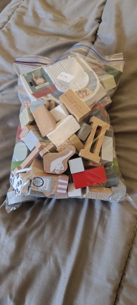 Houten blokken, Kinderen en Baby's, Ophalen, Zo goed als nieuw, Overige typen