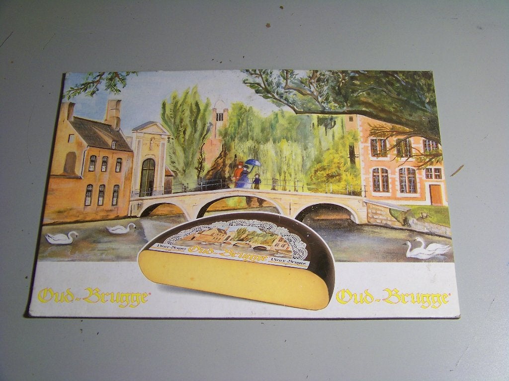 Oud Brugge kaas  - reclame pankarte, Ophalen of Verzenden, Zo goed als nieuw, Reclamebord
