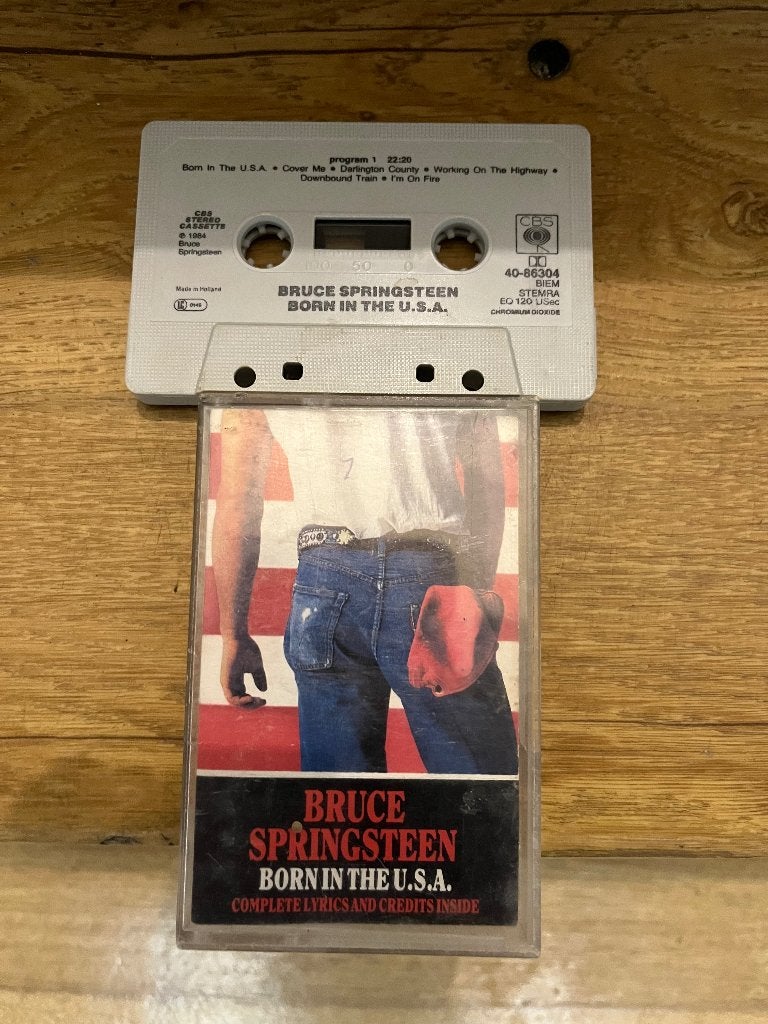 Cassettebandje Born in the USA Bruce Springsteen, Cd's en Dvd's, Cassettebandjes, Ophalen, Gebruikt, 1 bandje, Origineel