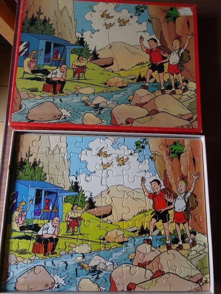 Puzzle 63 pièces Bob et Bobette, Collections, Enlèvement ou Envoi, Bob et Bobette, Utilisé, Livre ou Jeu