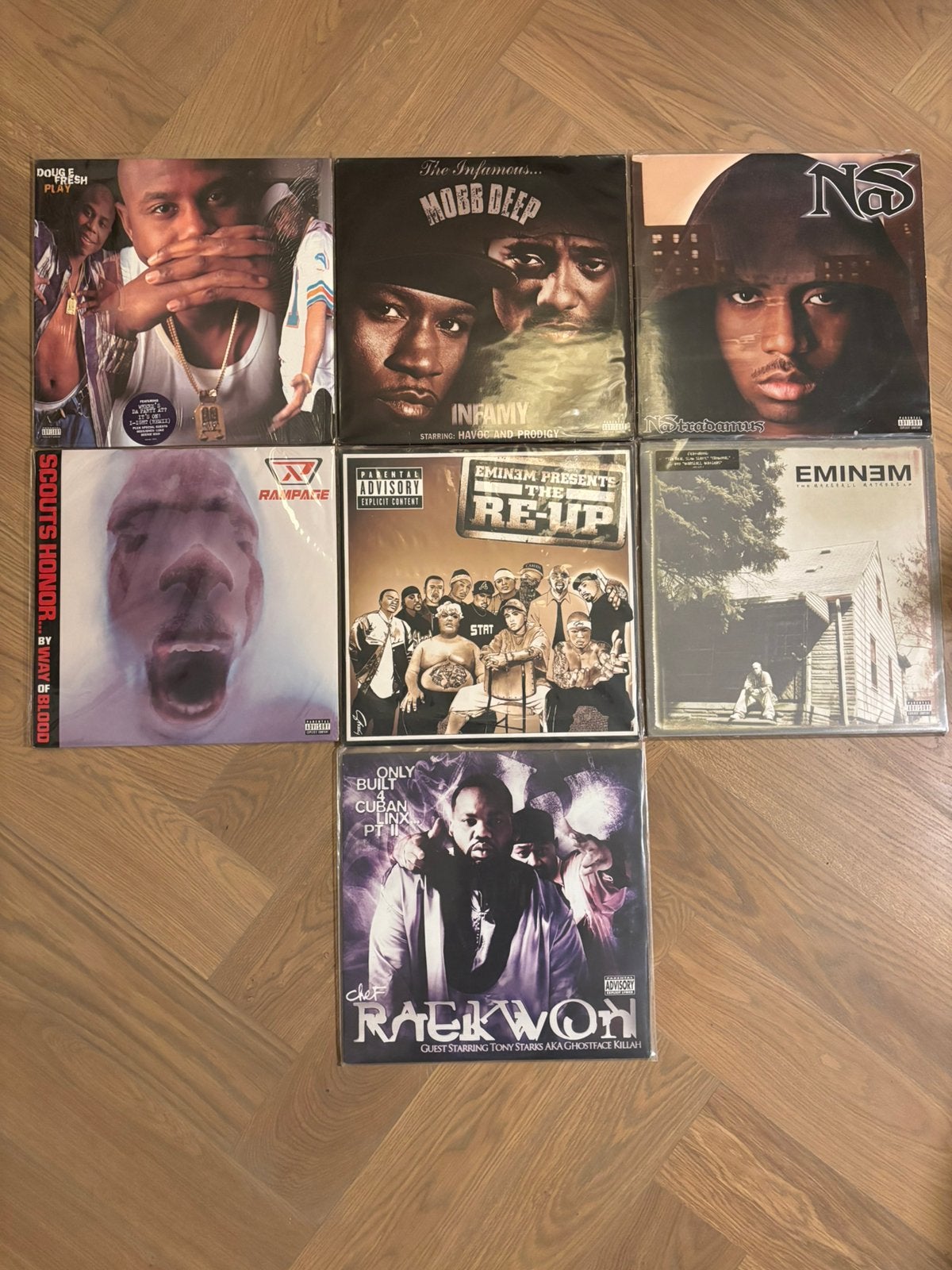 Lp’s OG hiphop 90’s en 00’s: eminem, nas, raekwon, mobb deep, Ophalen of Verzenden, Zo goed als nieuw, LP