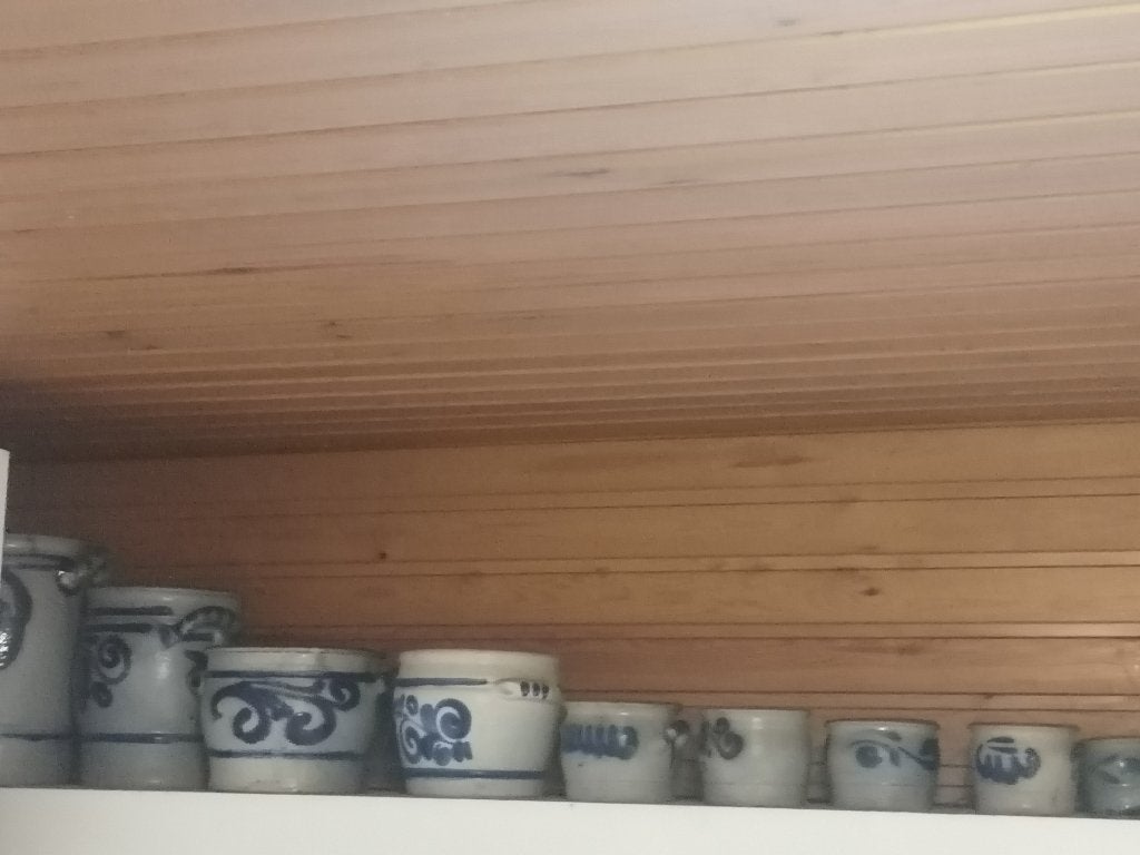 Reeks van 16 vintage keramieken potten, Ophalen