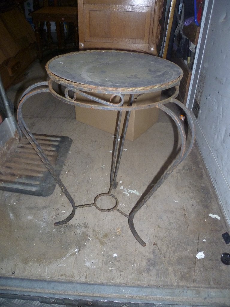 METALEN BIJZET TUINTAFELTJE, Ophalen