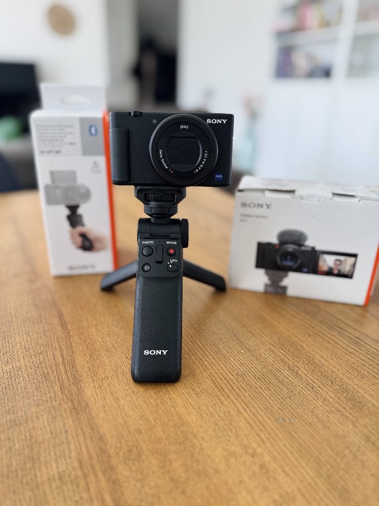SONY ZV-1 Vlog Camera met statief, Audio, Tv en Foto, Full HD, Gebruikt, Overige soorten, Ophalen of Verzenden