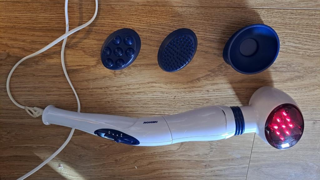 Massage en infra rood toestel met verschillende opzetstukken, Enlèvement, Comme neuf