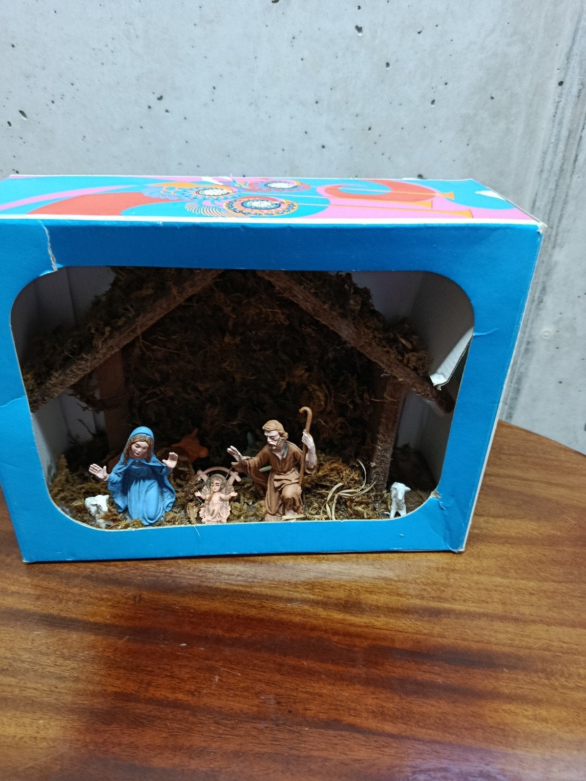 vintage kerststal, Diversen, Kerst, Ophalen of Verzenden, Nieuw