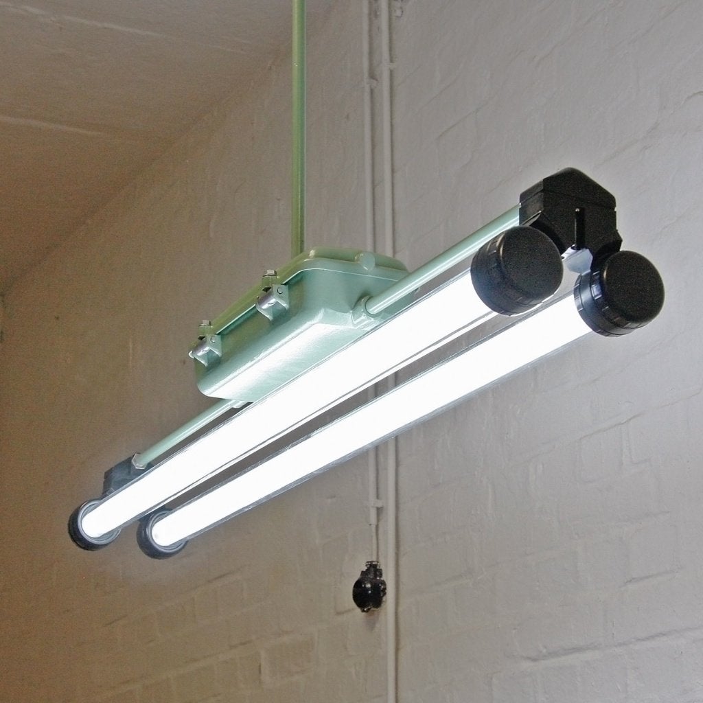 Vintage industriële hanglamp, 75 cm ou plus, Verre, Enlèvement, Utilisé