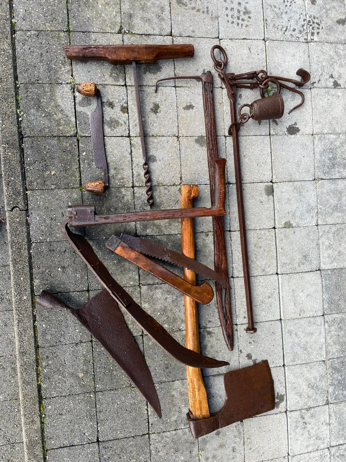 Oude gereedschappen, Ophalen, Gebruikt