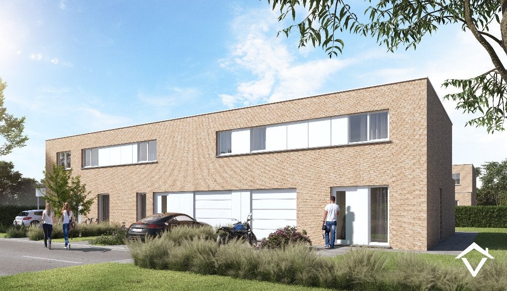 Nieuwbouwwoning; 3 slpkmrs + garage; Langemark-Poelkapelle, Immo, Tot 200 m², 3 kamers, Tussenwoning, Provincie West-Vlaanderen