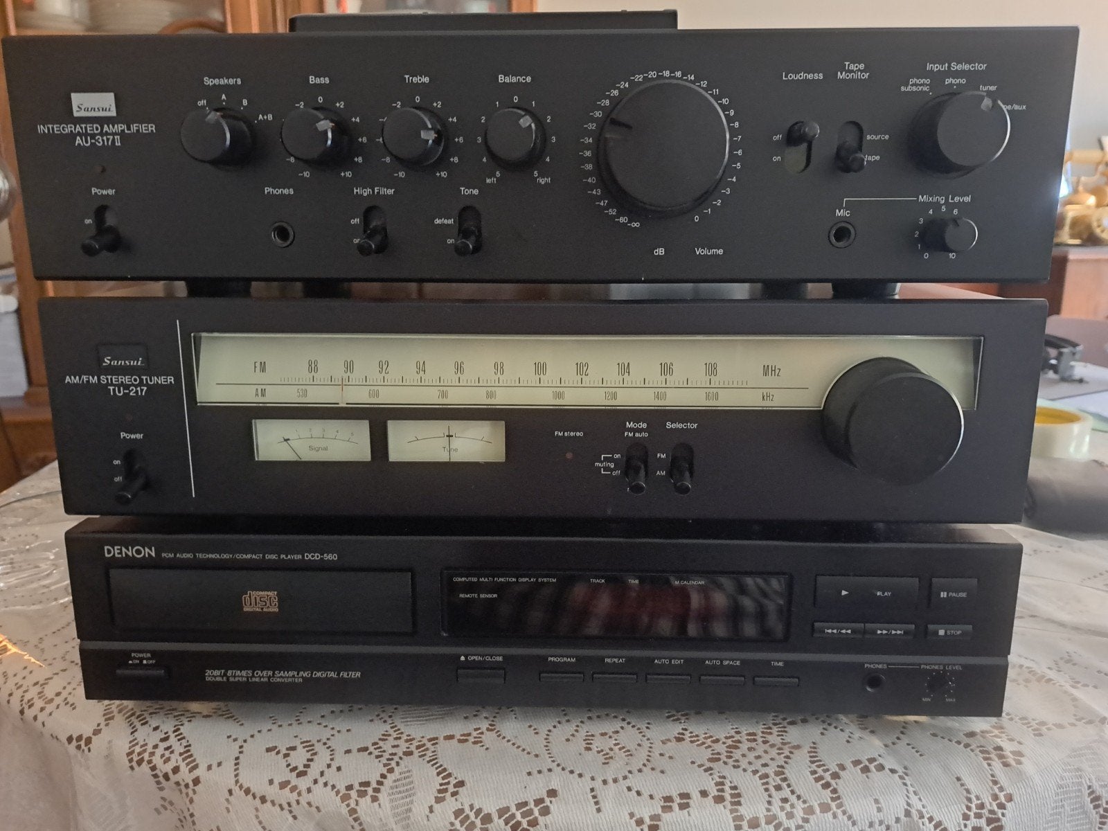 ampli et tuner sansui, Enlèvement, Denon