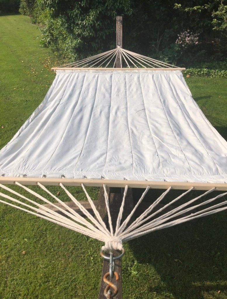Xxl ligvlak hangmat nieuw, Jardin & Terrasse, Hamacs, Neuf, Multi-personne, Intérieur, Extérieur, Enlèvement ou Envoi