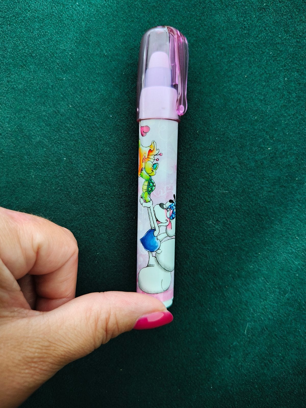 Vintage Diddl gumpen / gomhouder – roze, Ophalen of Verzenden, Diddlina
