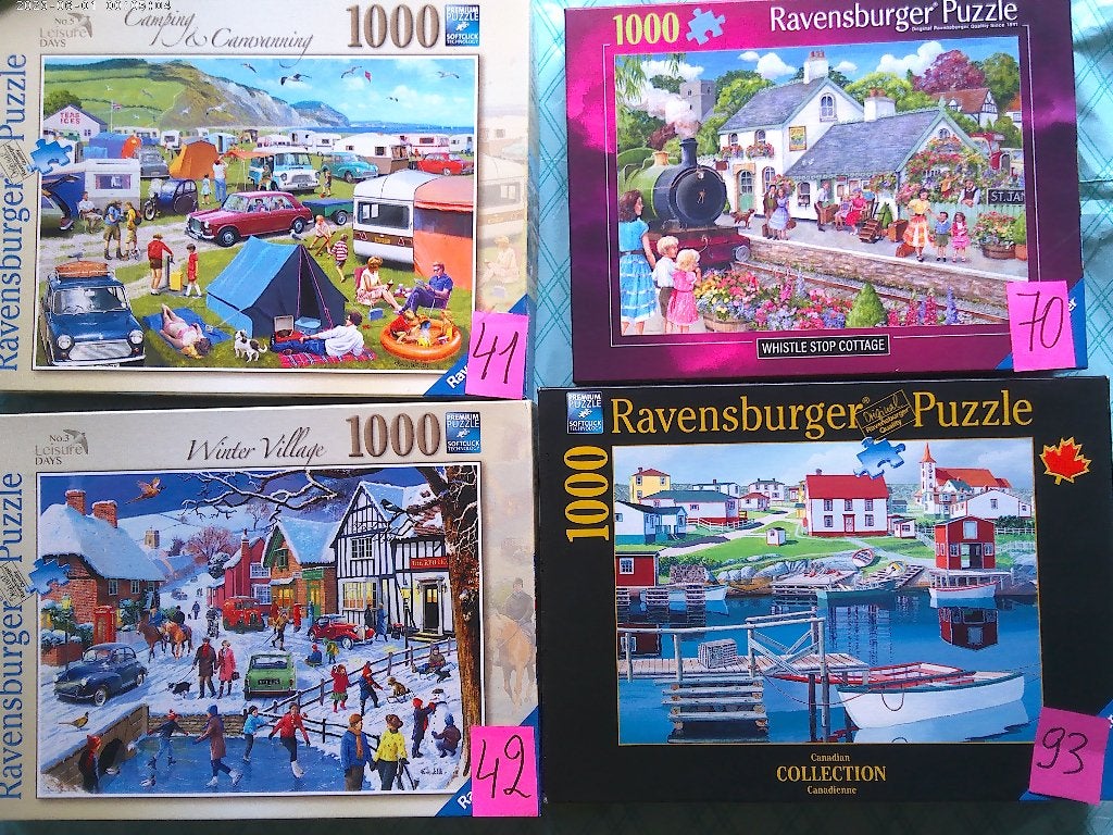 puzzel 1000 ravensburger=nr 70 verkocht==, Enlèvement ou Envoi, Utilisé