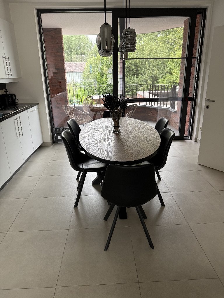 table ovale + 6 chaises, Maison & Meubles, 150 à 200 cm, Cinq personnes ou plus, Chêne, Comme neuf