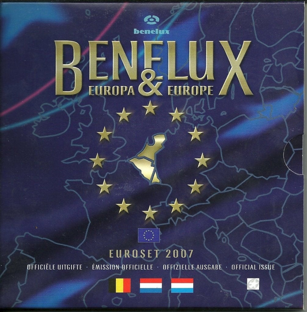 SET BENELUX 2007 (24 pièces) Belgique/Pays-Bas/Luxembourg, Envoi, Belgique, Série